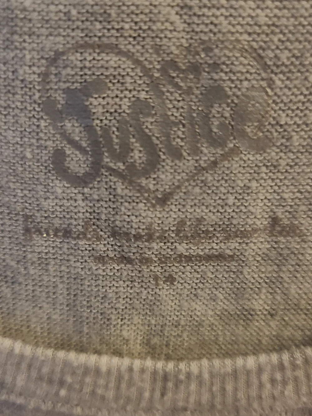Justice Girls' Gray Top with Rainbow Ice Cream Graphic
